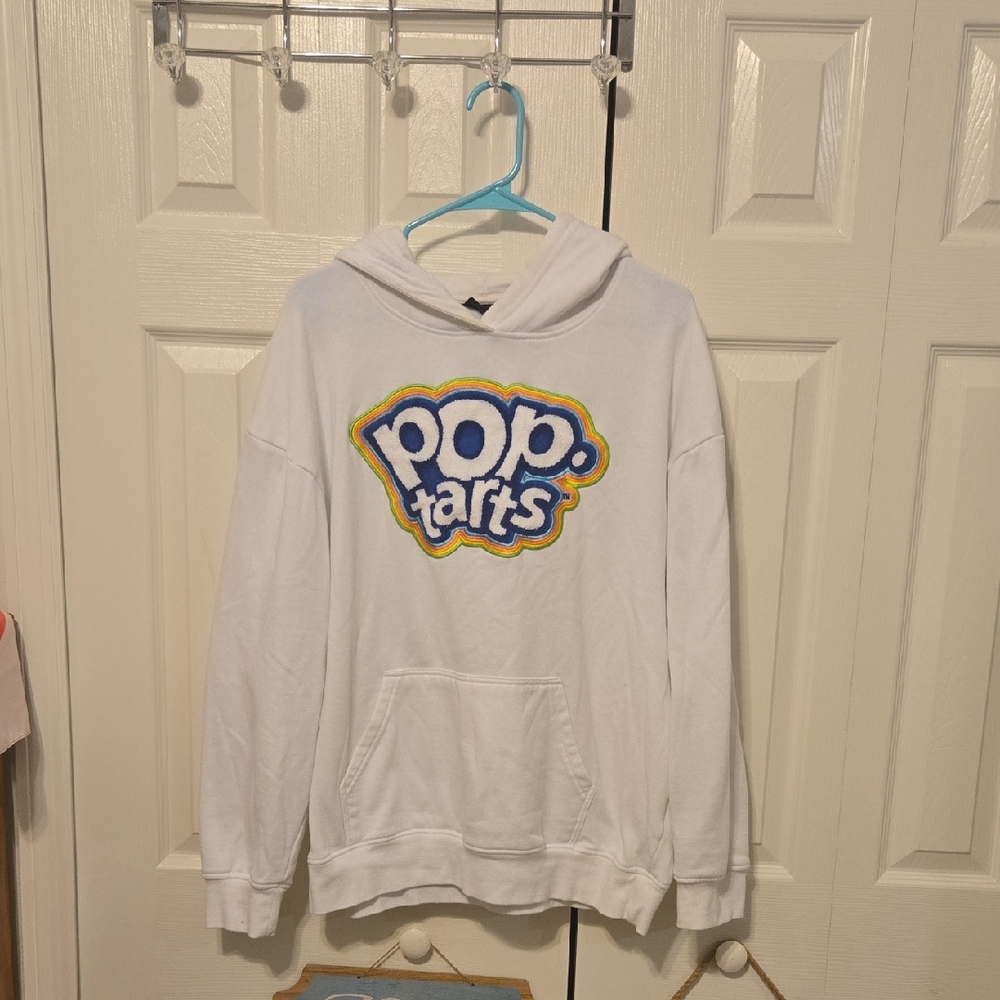 White Pop Tarts Logo Hoodie Sweatshirt